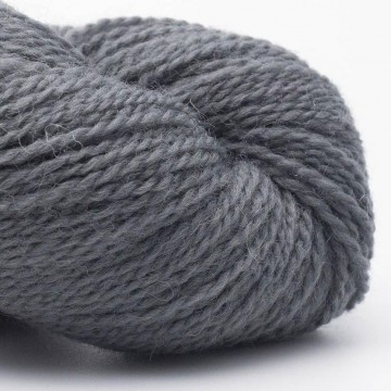 British Blue Wool staalgrijs garen van Bluefaced Leicester scheerwol 50 gram streng