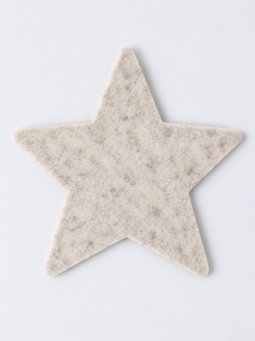 Vilten onderzetter Ster Stone – 3 mm wolvilt