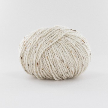 Ecru tweedgaren merino mohair