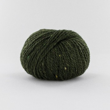 Donkergroen tweedgaren merino mohair