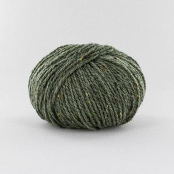 Merino en kid mohair mosgroen gemêleerd