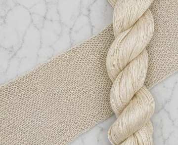 Ongeverfd zijde lace garen voor handverven en fijne breiprojecten