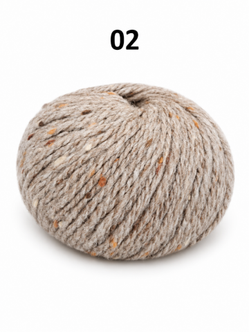 Camel tweedgaren merino mohair