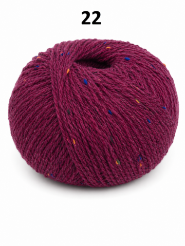 Bordeaux tweedgaren merino mohair