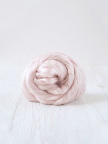 Viscose lont poeder roze (kunstzijde)