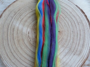 Mooie viscose mix in regenboog kleuren