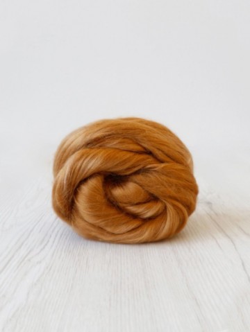 Viscose lont cognac (kunstzijde)