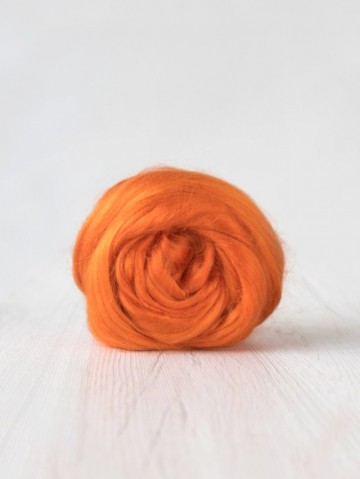 Viscose lont warm oranje (kunstzijde)
