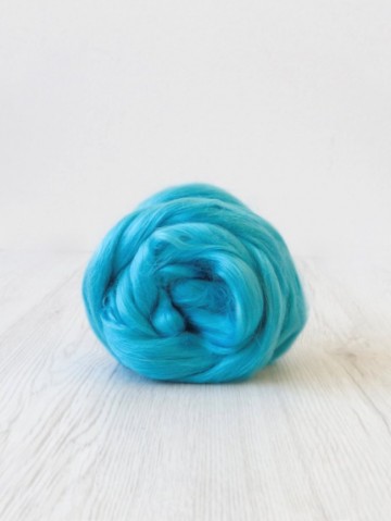 Viscose lont turquoise (kunstzijde)
