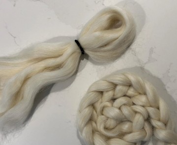 Golvend poppenhaar Feather Boa