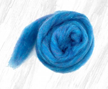 Blauw-paarse corriedale kaardvlies gemêleerd Bilberry Pie