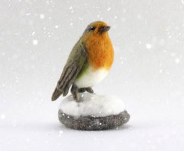 Wowkit felting kits robyn the robin needle felting kit 13534270849067